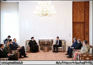 تصاویر دیدار و گفتگوی روسای جمهور ایران و سوریه