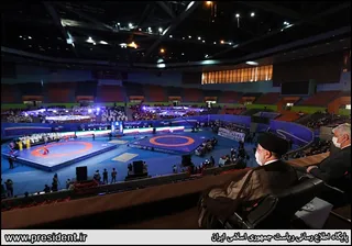 تصاویر آئین اهدای بازوبند پهلوانی سال ۱۴۰۰
