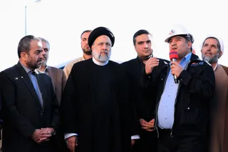 تصاویر افتتاح واحد احیای مستقیم مجتمع فولاد اسفنجی قائنات