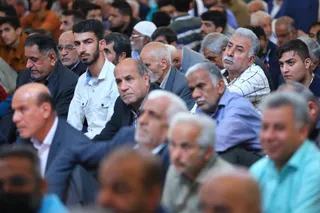 تصاویر حضور و سخنرانی در جمع نمازگزاران جمعه برازجان
