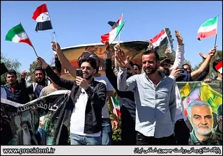 تصاویر استقبال جمعی از شهروندان سوری از آیت‌الله رئیسی
