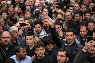 مراسم تشییع پیکر رئیس جمهور شهید و همراهان در تبریز
