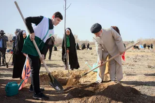 تصاویر مراسم روز درختکاری