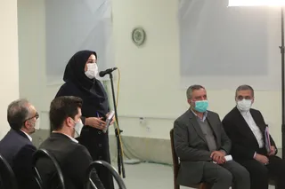 تصاویر رئیس جمهور در نشست خبری استان لرستان