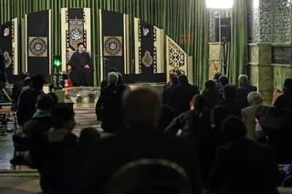 حضور حجت‌الاسلام والمسلمین رئیسی در مراسم شب قدر در امامزاده صالح(ع) تهران