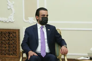 تصاویر دیدار رئیس مجلس عراق با آیت‌الله رئیسی