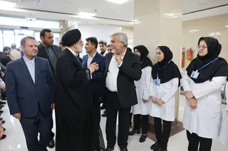 تصاویر بهره‌برداری از بیمارستان 32 تختخوابی شهید سلیمانی بهمئی