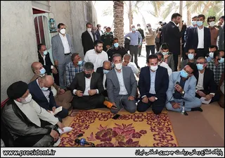 تصاویر دیدار و گفتگو با نخل داران منطقه تنگستان
