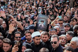 مراسم تشییع پیکر رئیس جمهور شهید و همراهان در بیرجند