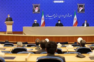 حضور رئیسی در جلسه شورای اداری همدان