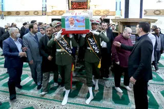 تصاویر مراسم تشییع پیکر مهندس رستم قاسمی در نهاد ریاست جمهوری