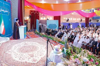 تصاویر مراسم جشن ازدواج ۳۱۳ زوج بوشهری