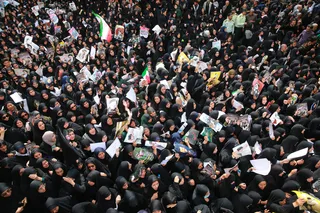 مراسم تشییع پیکر رئیس جمهور شهید و همراهان در مشهد