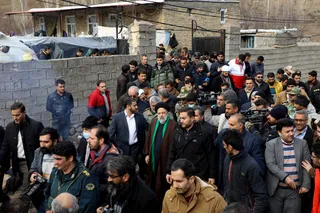 تصاویر بازدید میدانی دکتر رئیسی از مناطق زلزله‌زده شهرستان خوی و روستای بدلان