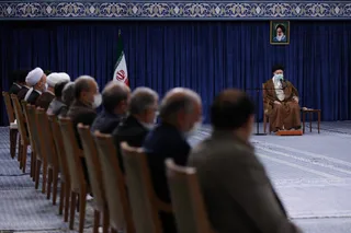 تصاویر دیدار اعضای شورای عالی انقلاب فرهنگی با رهبر معظم انقلاب