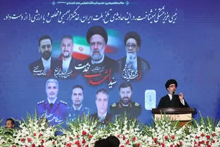 آیین گرامیداشت و وداع با پیکر مطهر رئیس جمهور شهید و همراهان در مصلی تهران