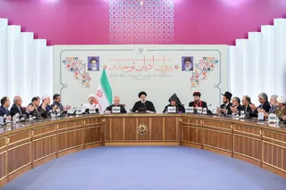 تصاویر نشست با پیروان ادیان توحیدی