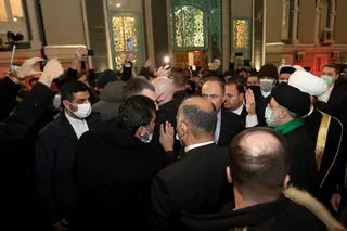 تصاویر حضور آیت‌الله رئیسی در جمع نمازگزاران مسجد جامع مسکو