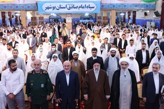 تصاویر مراسم جشن ازدواج ۳۱۳ زوج بوشهری
