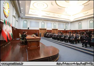 نشست خبری مشترک روسای جمهور ایران و تاجیکستان