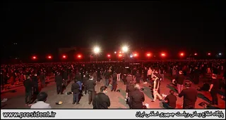 تصاویر سخنرانی رئیس جمهور در مراسم شب عاشورای اجتماع بزرگ «عشیره عاشورا»