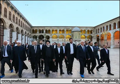 تصاویر بازدید از مسجد اموی دمشق