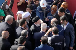گزارش تصویری از افتتاح کارخانه فولاد زمزم 3