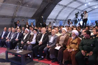 تصاویر آئین بهره‌برداری از پروژه‌های آب، برق و فاضلاب استان کرمان