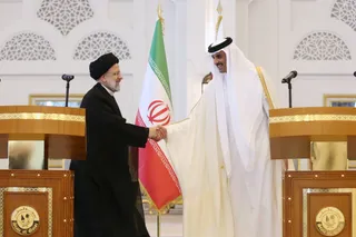 تصاویر کنفرانس مطبوعاتی دکتر رئیسی و تمیم بن حمد