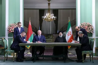 تصاویر نشست مطبوعاتی روسای جمهور ایران و بلاروس و امضاء اسناد همکاری بین دو کشور