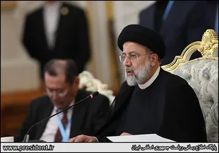 سخنرانی آیت الله رئیسی در اجلاس سران سازمان همکاری شانگهای