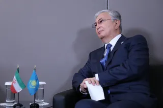 تصاویر دیدار روسای جمهور ایران و قزاقستان